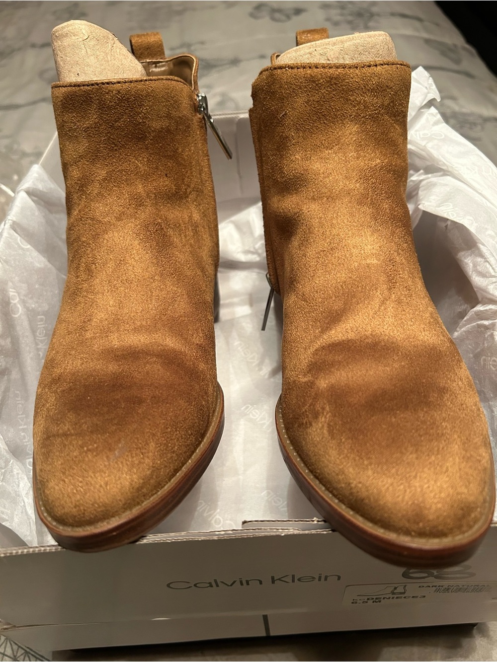 Calvin Klein Men’s Chestnut Suede Chukka Boots